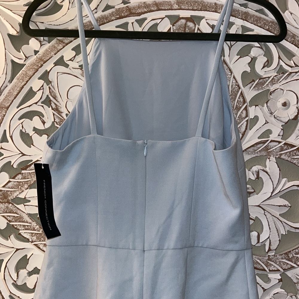 French Connection Women's Whisper Light Stretch Solid Mini Light Blue Dress sz 6 - Picture 11 of 17